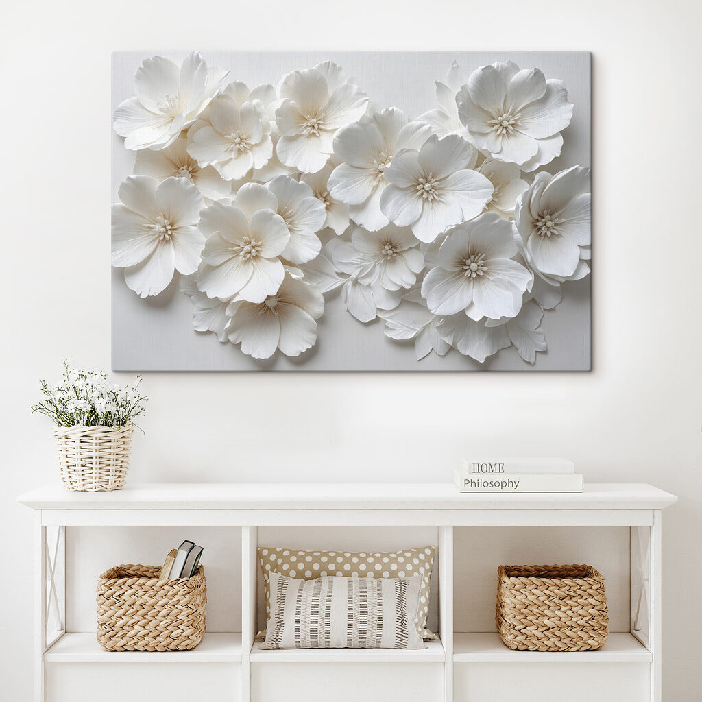 Nuvem de flores brancas — interior 2