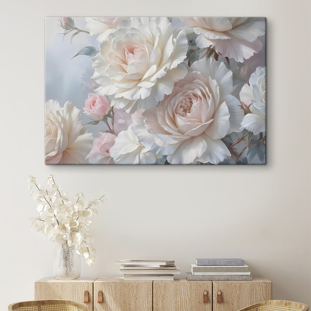 Rosas em camadas rosa-pérola — interior 2