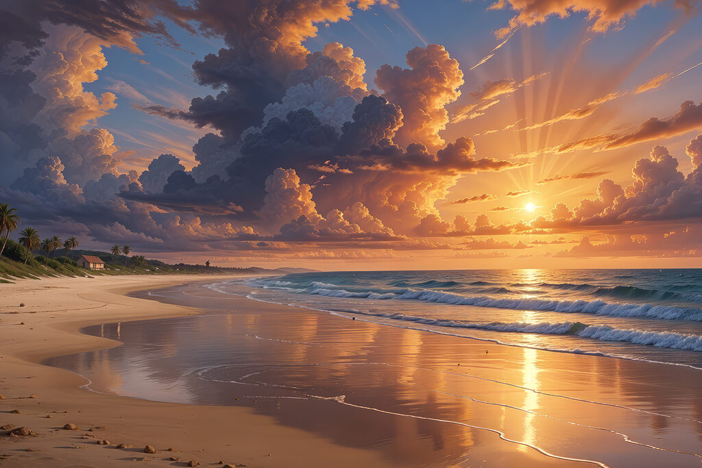 Brilho do entardecer — design completo