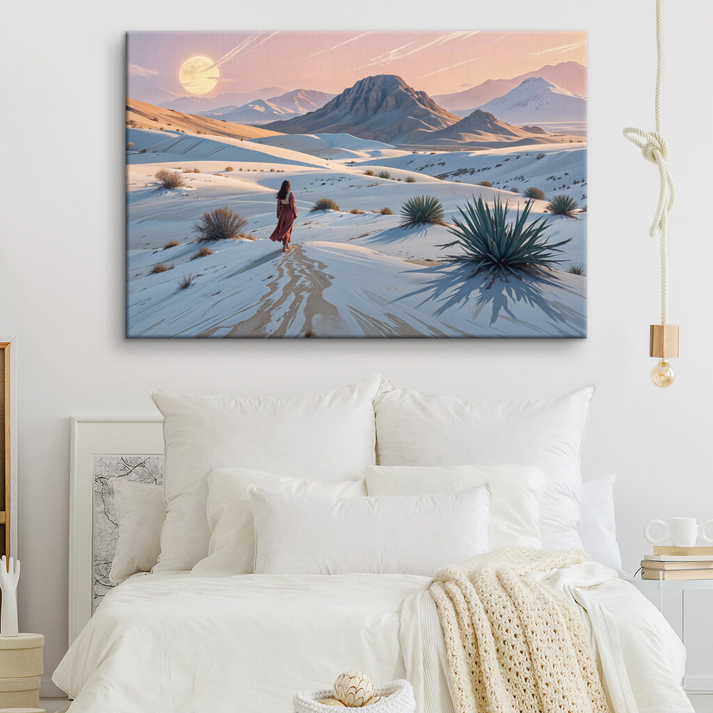 Pegadas no deserto pálido — interior 2