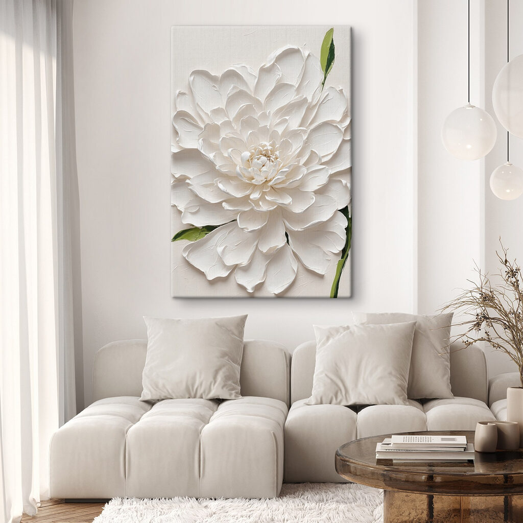 Flor branca e verde — interior 5