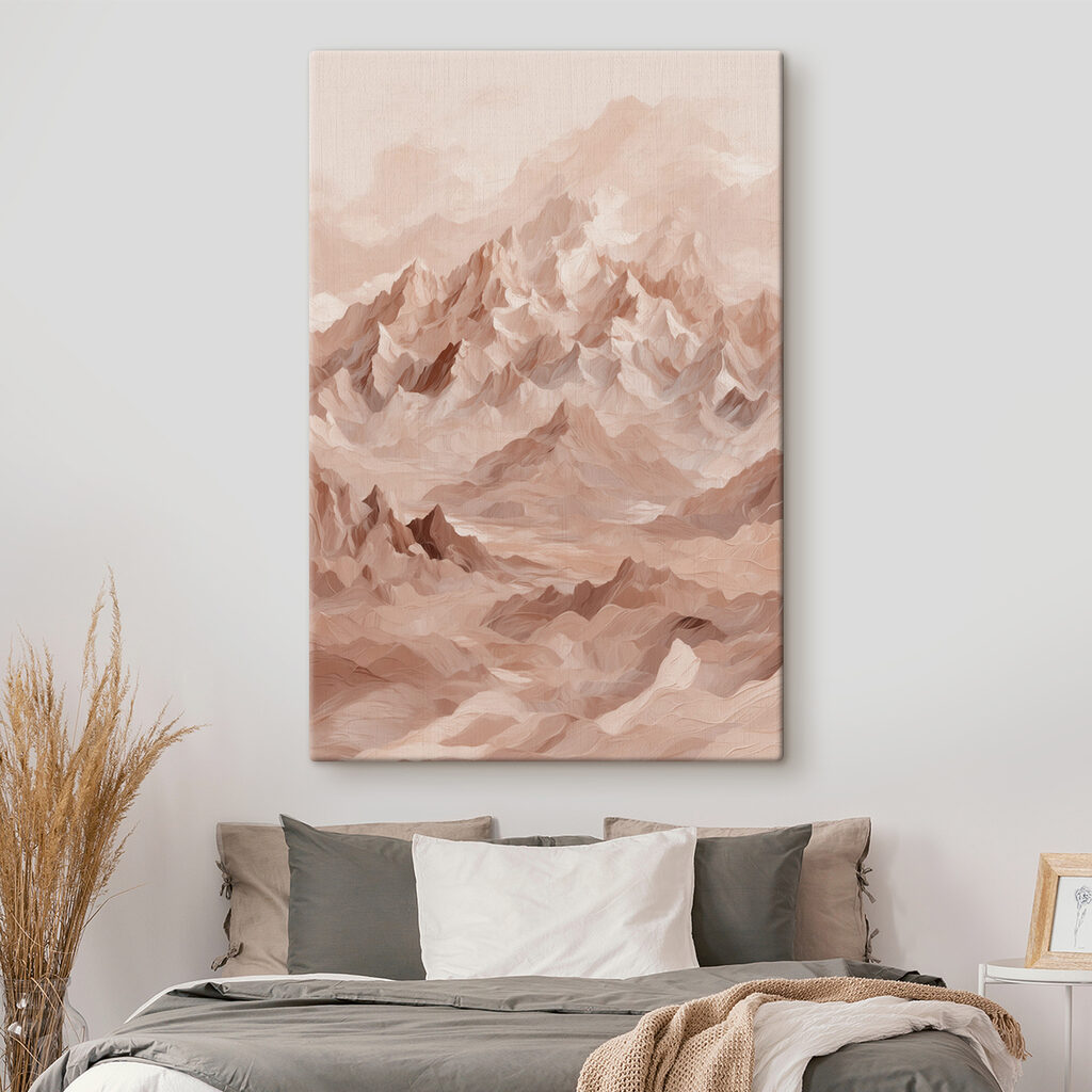 Montanhas cor-de-rosa na neblina — interior 2