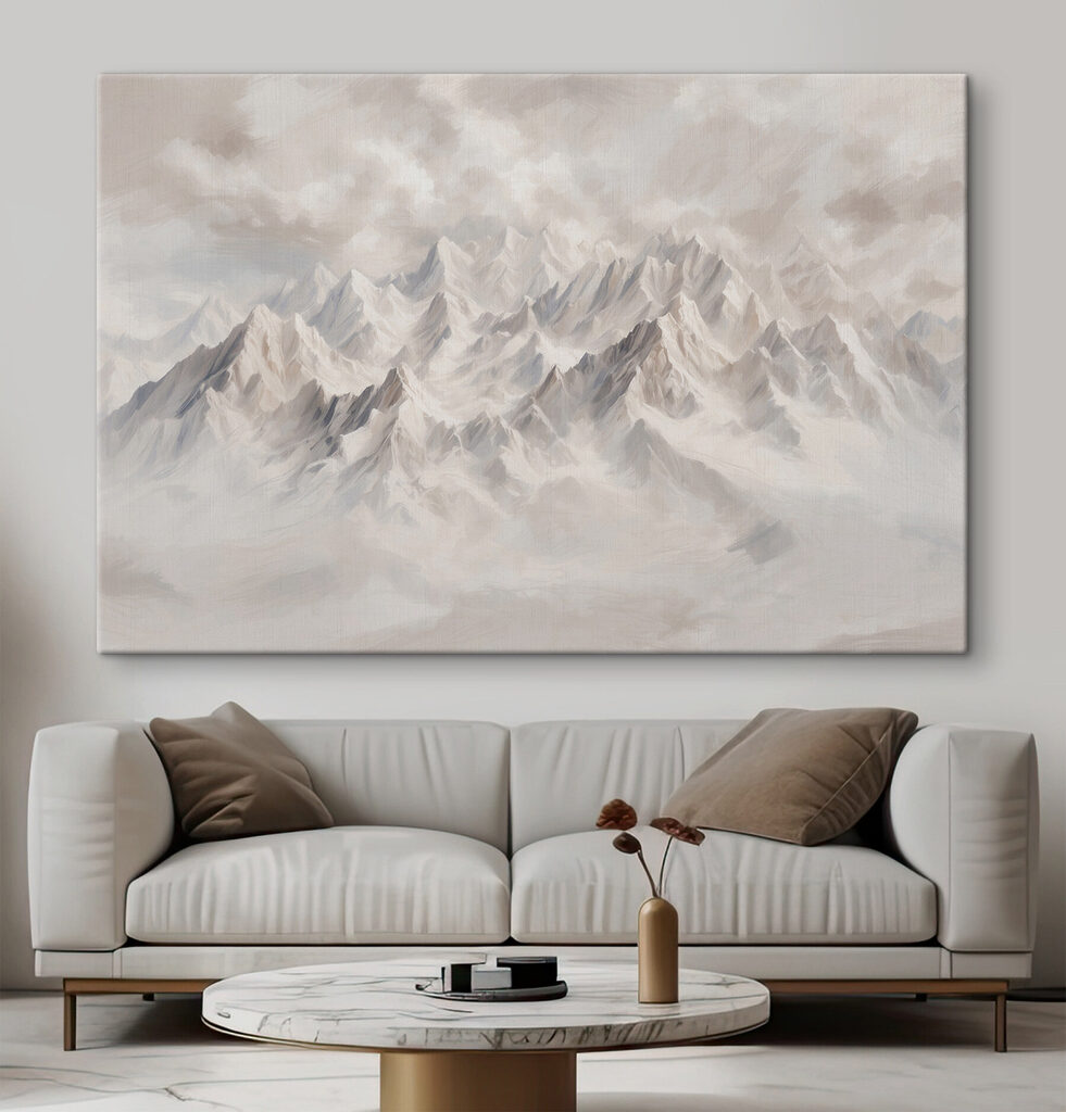 Cumes brancos sobre nuvens — interior 1