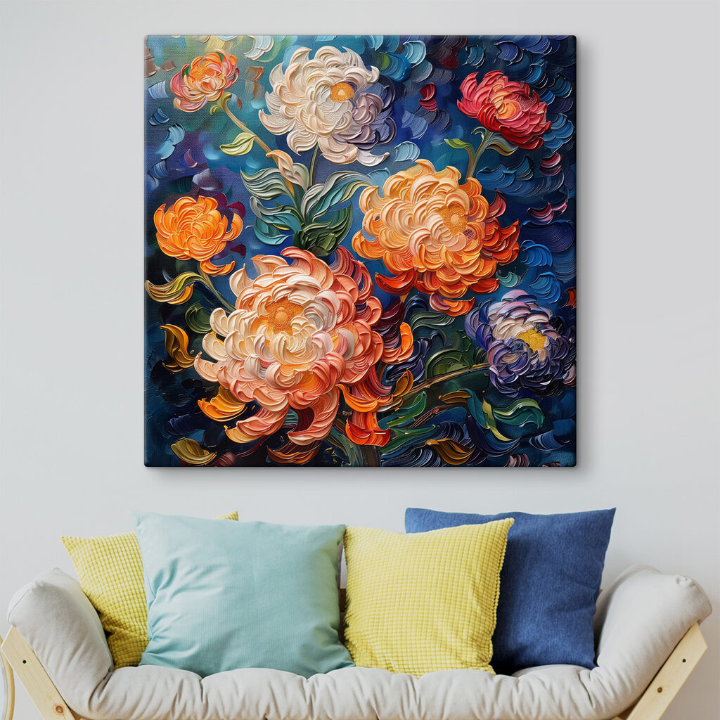 Flores em pinceladas grossas — interior 1
