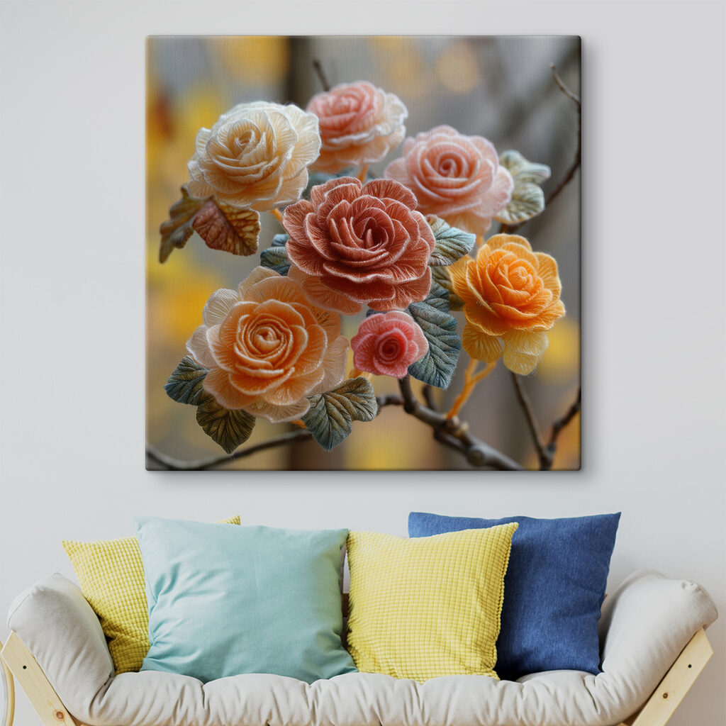 Rosas de nervuras finas — interior 3