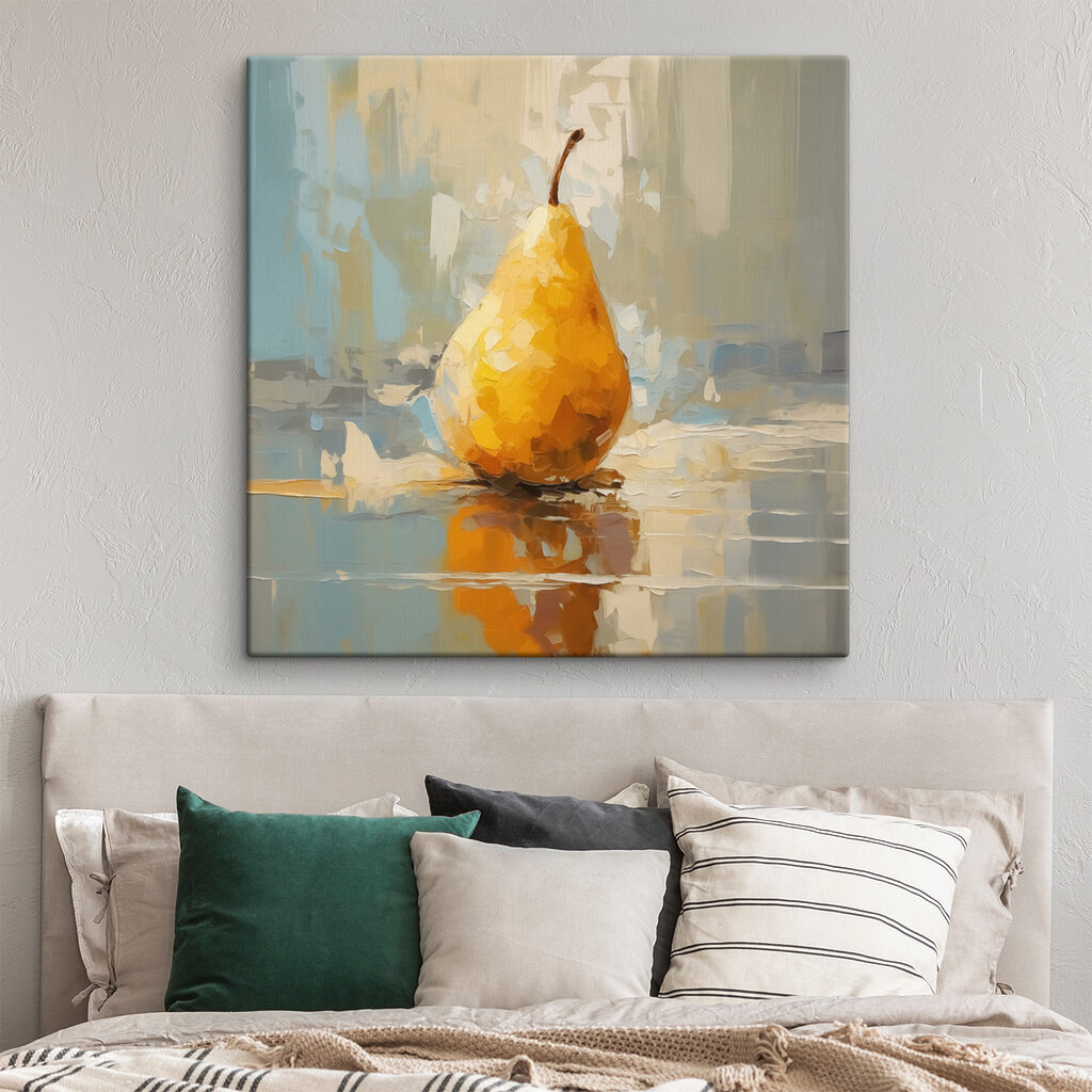 Pera amarela com reflexo — interior 2