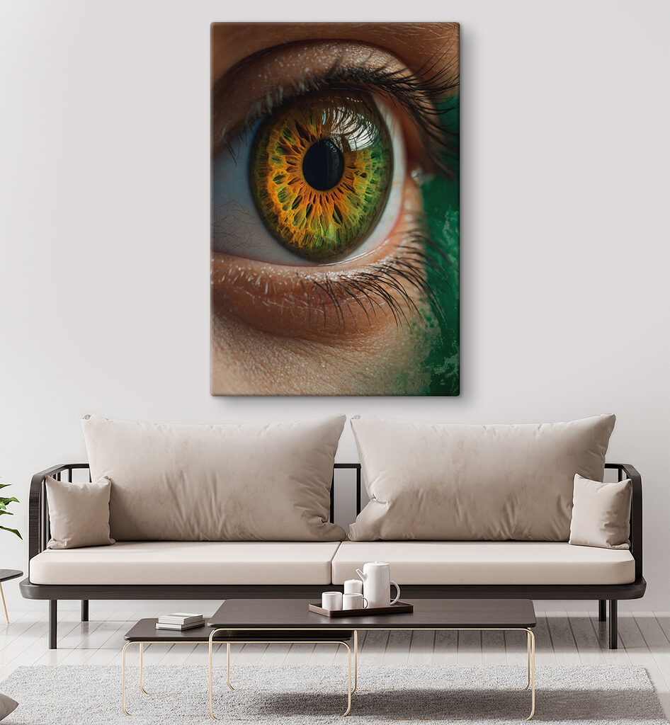 Olhar em verde-dourado — interior 2