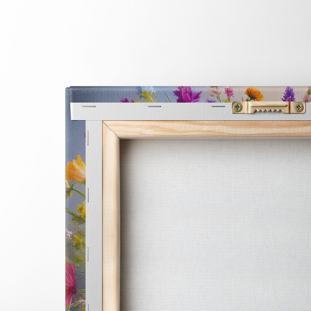 Jarra amarela com flores — verso