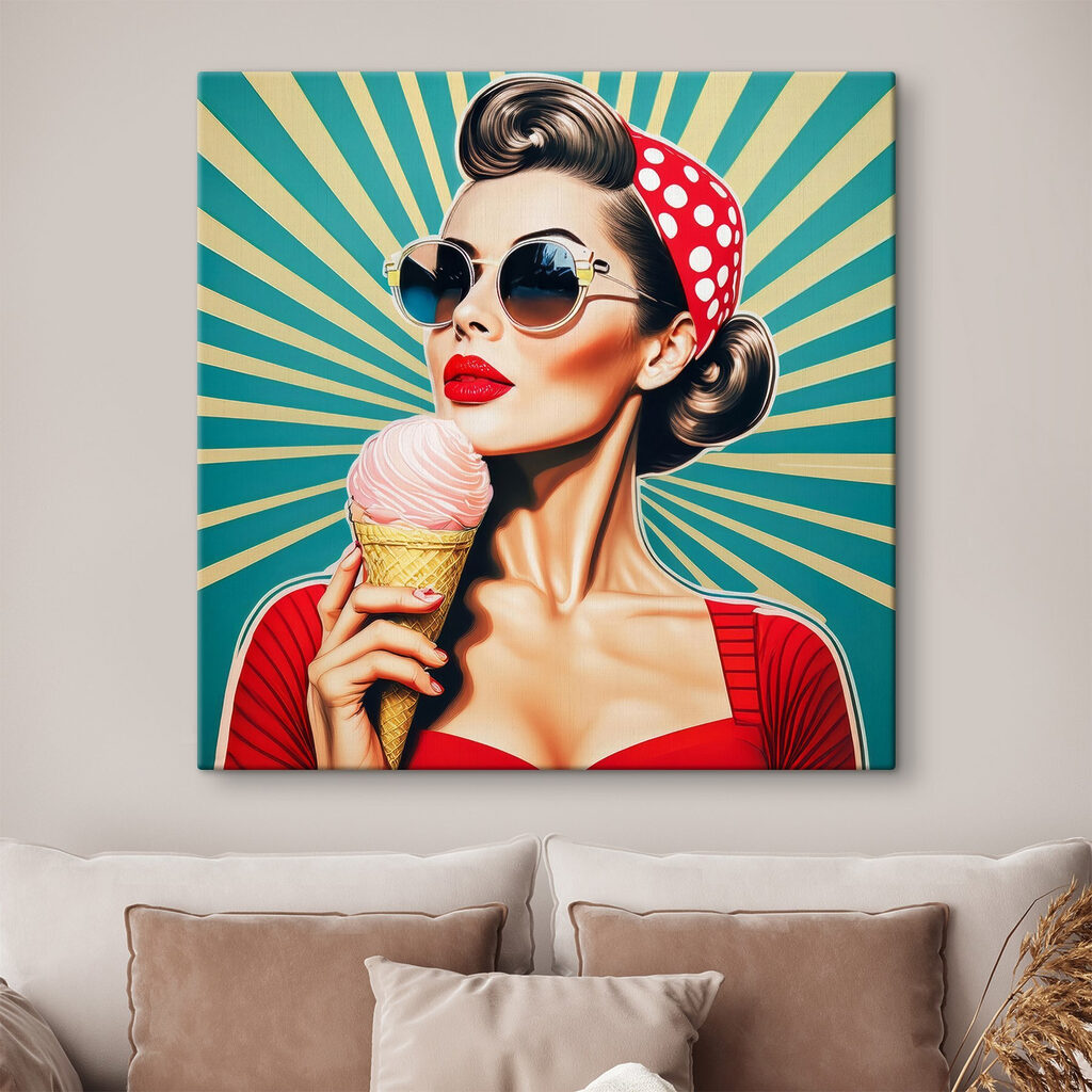 Retrato retro com gelado — interior 3
