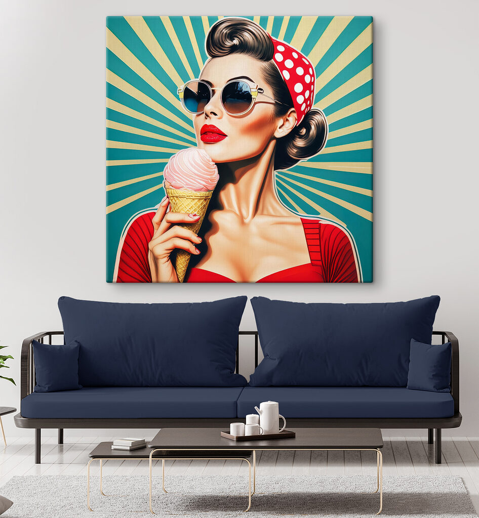 Retrato retro com gelado — interior 2