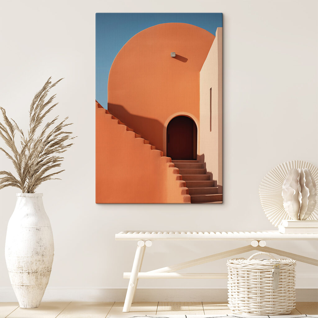 Escada em terracota — interior 1