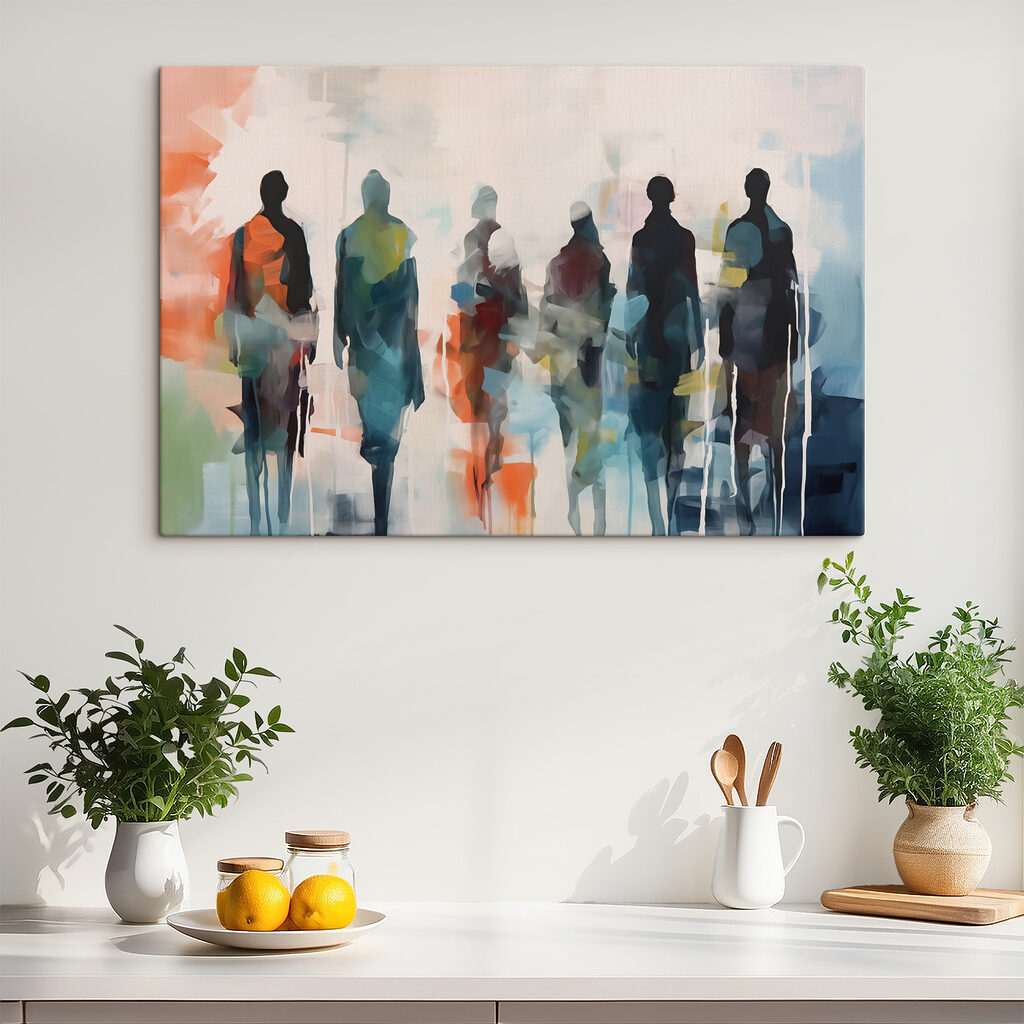 Figuras em cores claras — interior 1