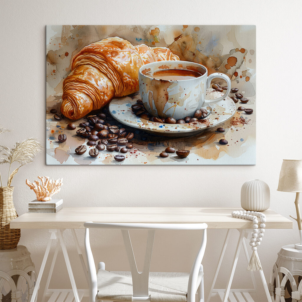 Croissant junto ao café — interior 2