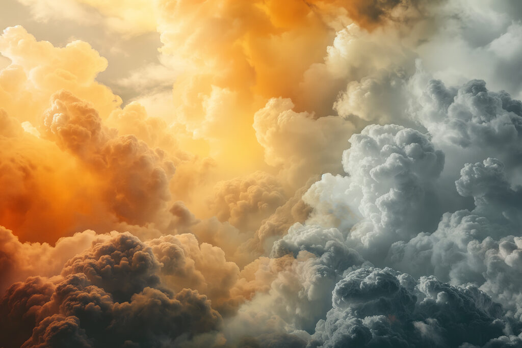 Sol atravessa as nuvens — design completo