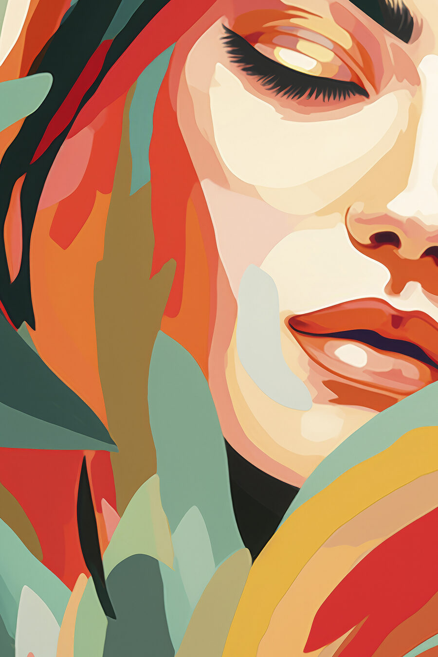 Perfil em tons outonais — design completo