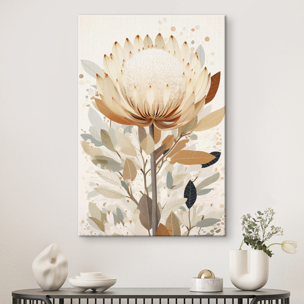 Coroa de protea — interior 1