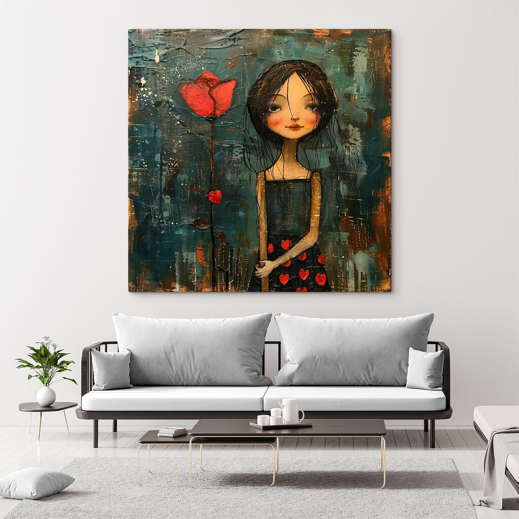 Menina com uma papoila — interior 4