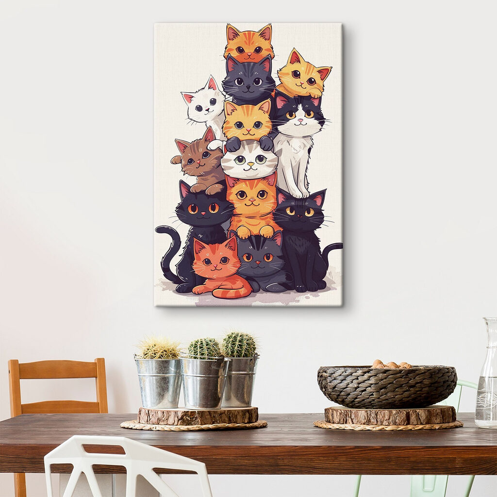 Gatos amigos juntos — interior 3