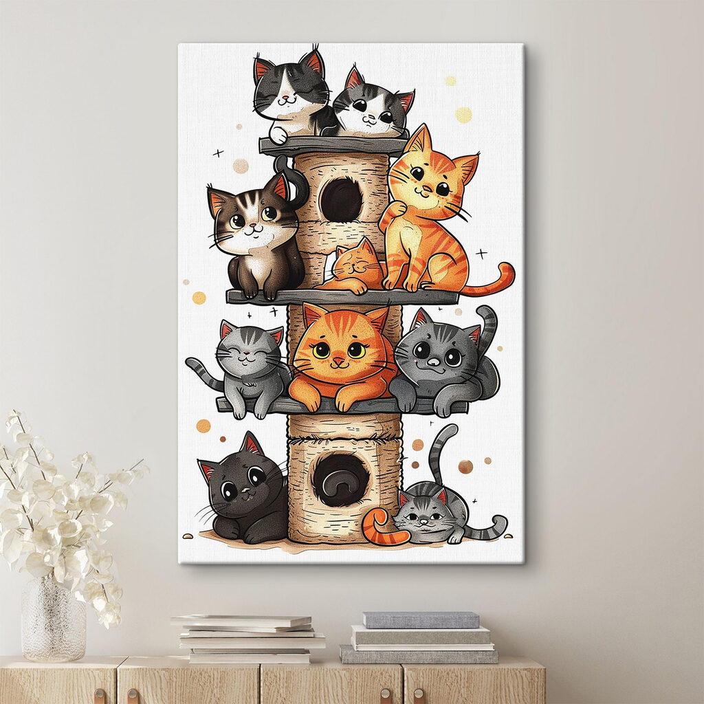 Gatinhos juntos — interior 3