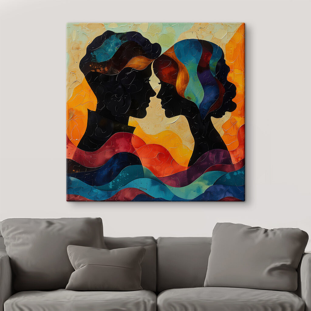Dois perfis coloridos — interior 2