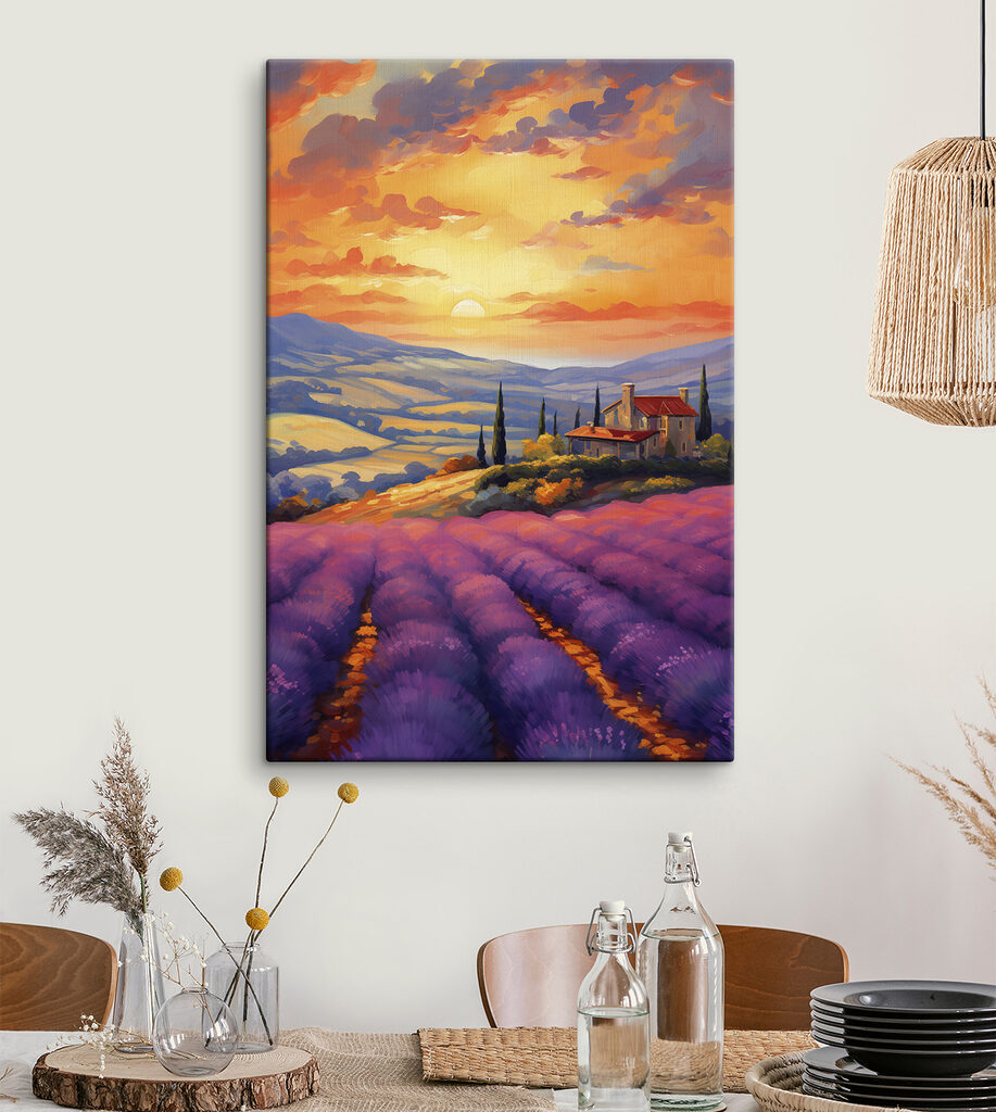 Lavanda ao entardecer — interior 1