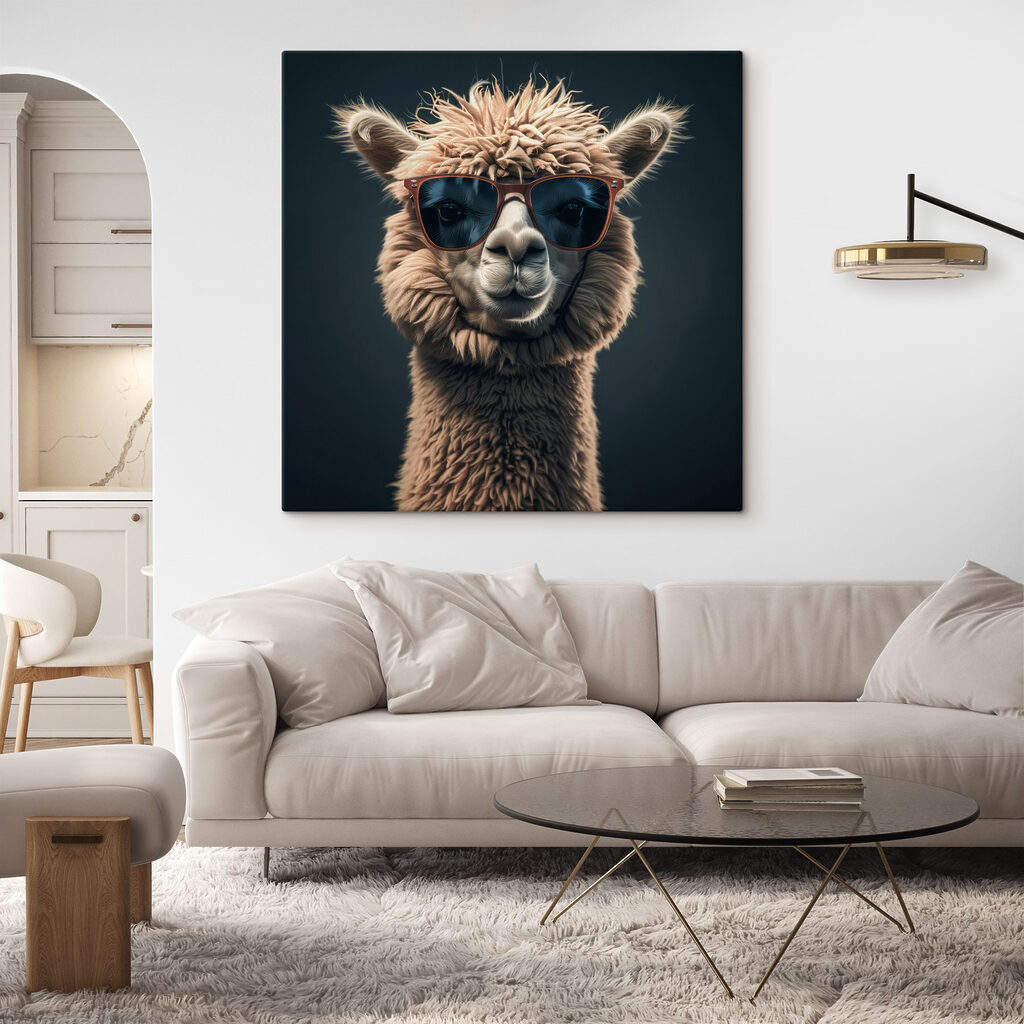 Lama com óculos escuros — interior 4