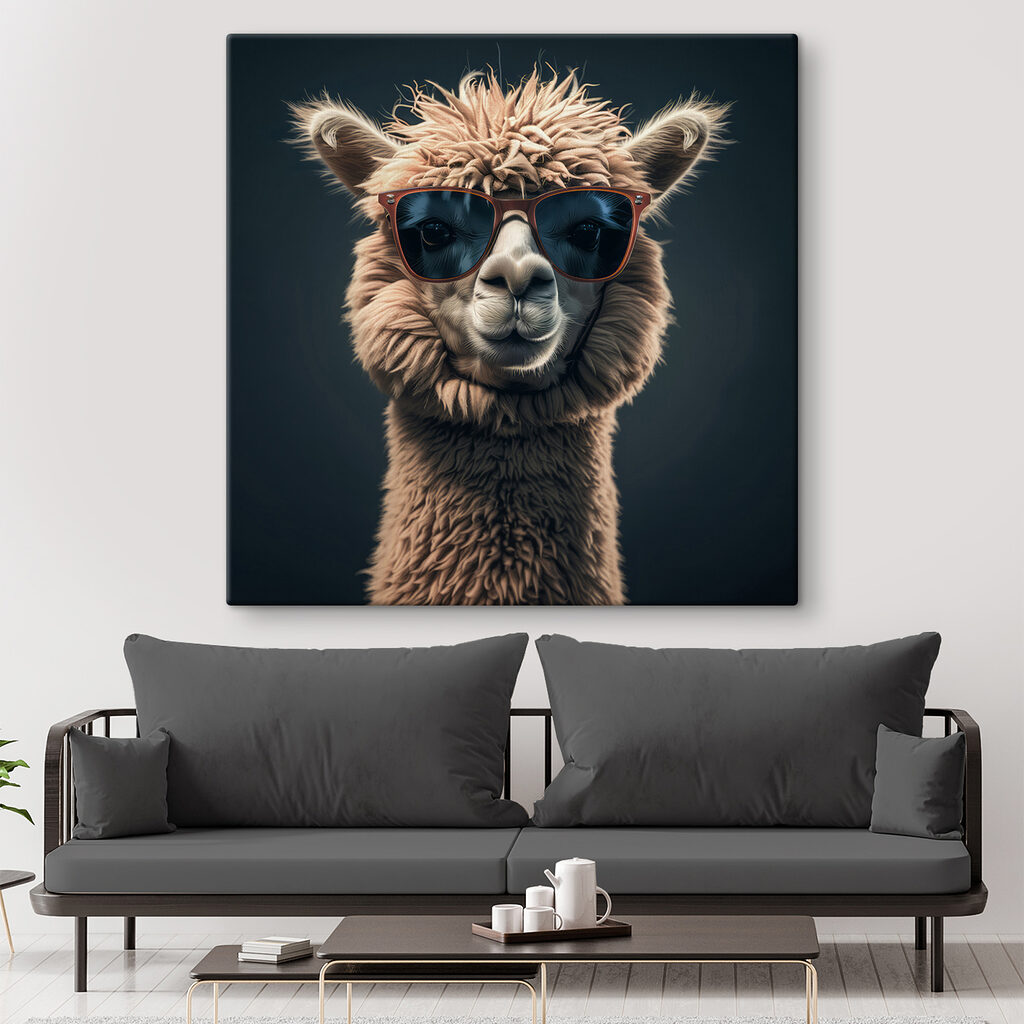 Lama com óculos escuros — interior 3