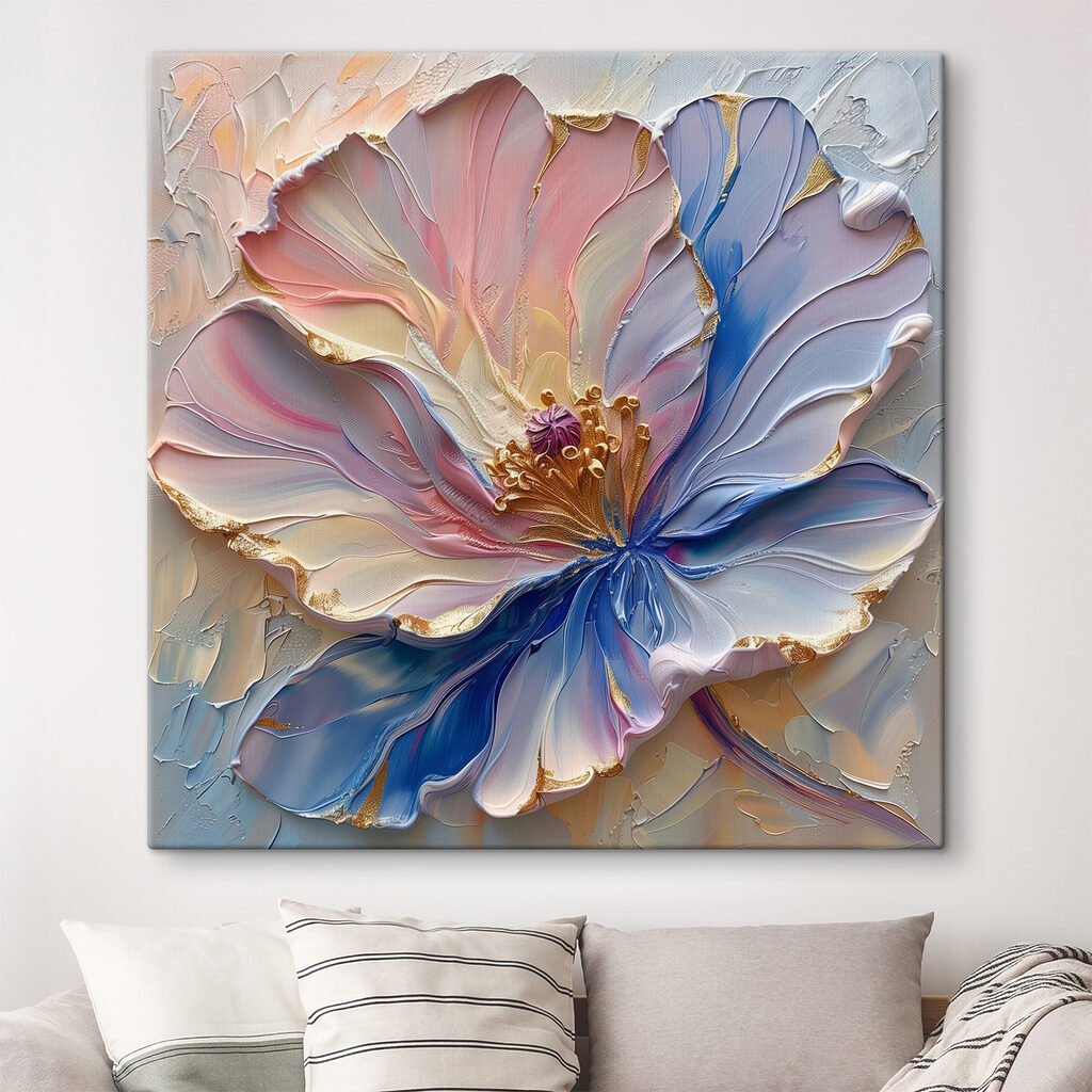 Flor de bordas coloridas — interior 1