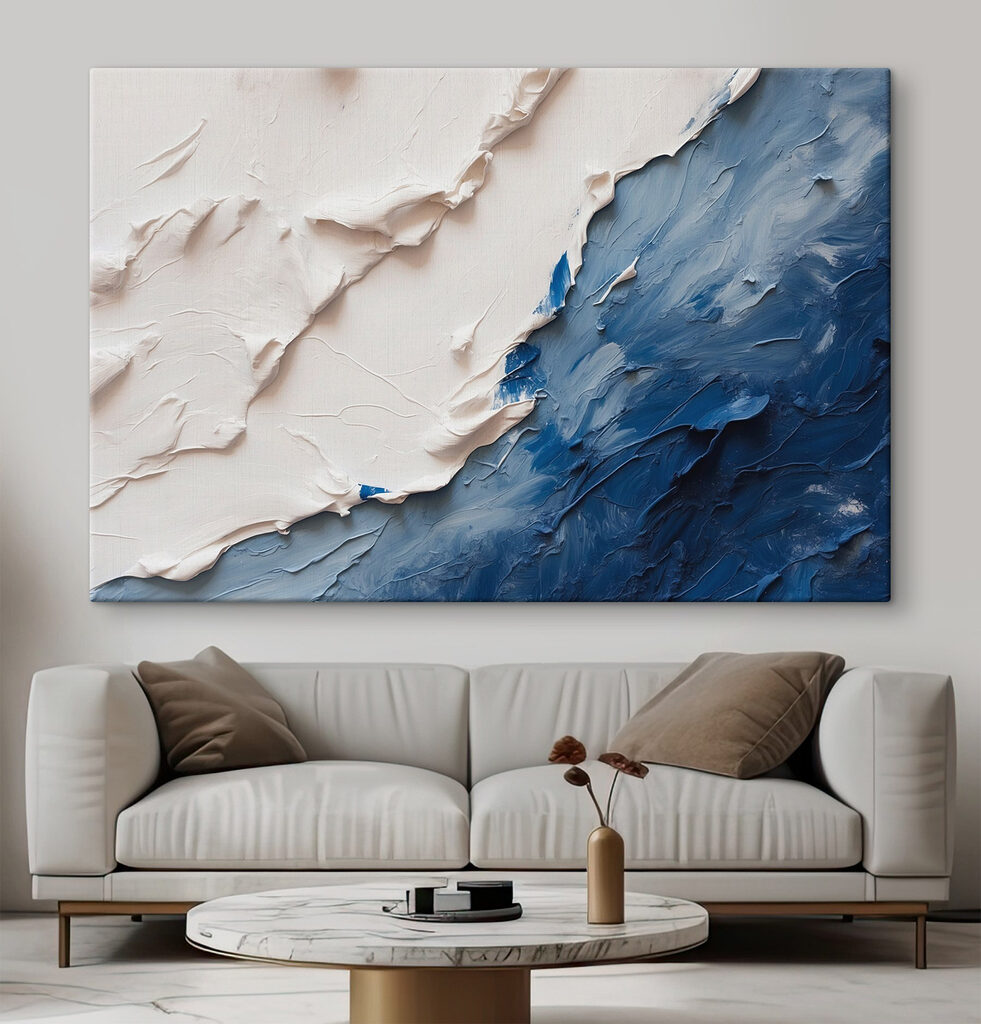 Branco sobre azul-escuro — interior 3