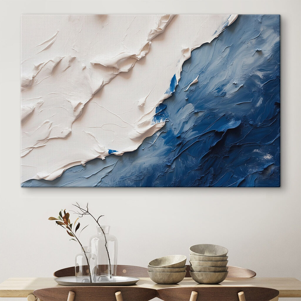 Branco sobre azul-escuro — interior 1