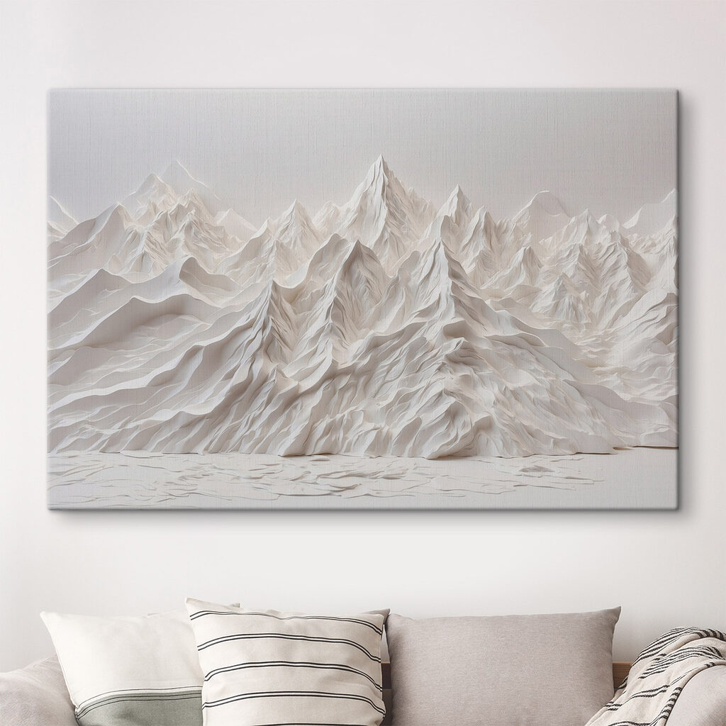Montanhas pontiagudas em branco — interior 2