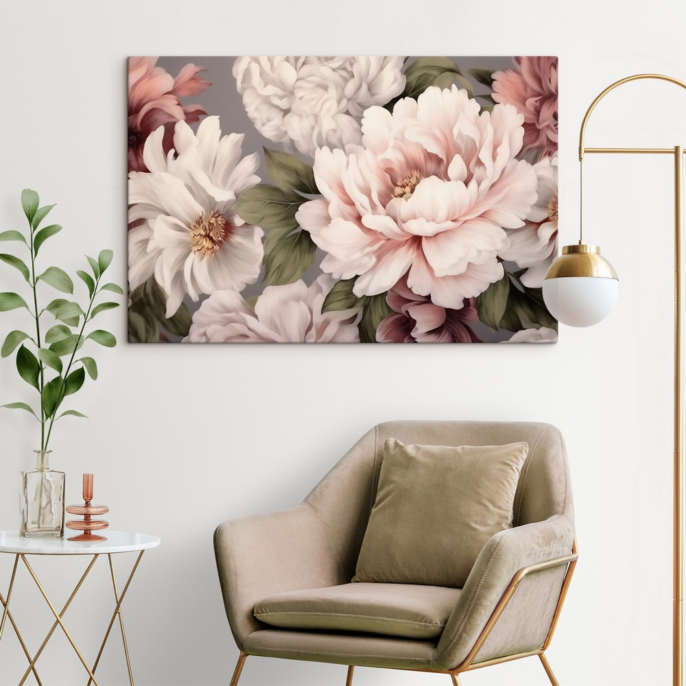 Flores rosa-creme juntas — interior 2