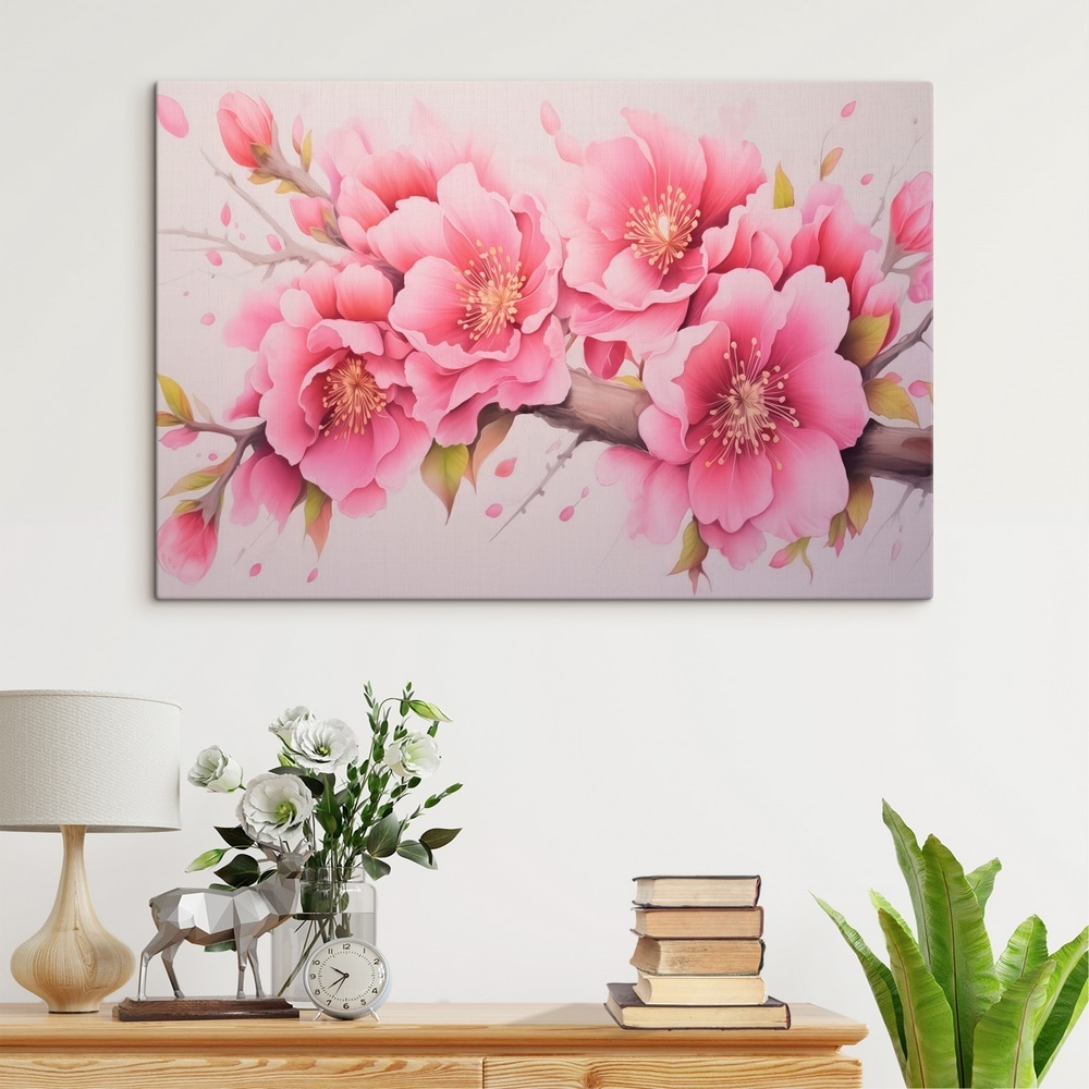 Bloesmo cor-de-rosa em ramos — interior 1