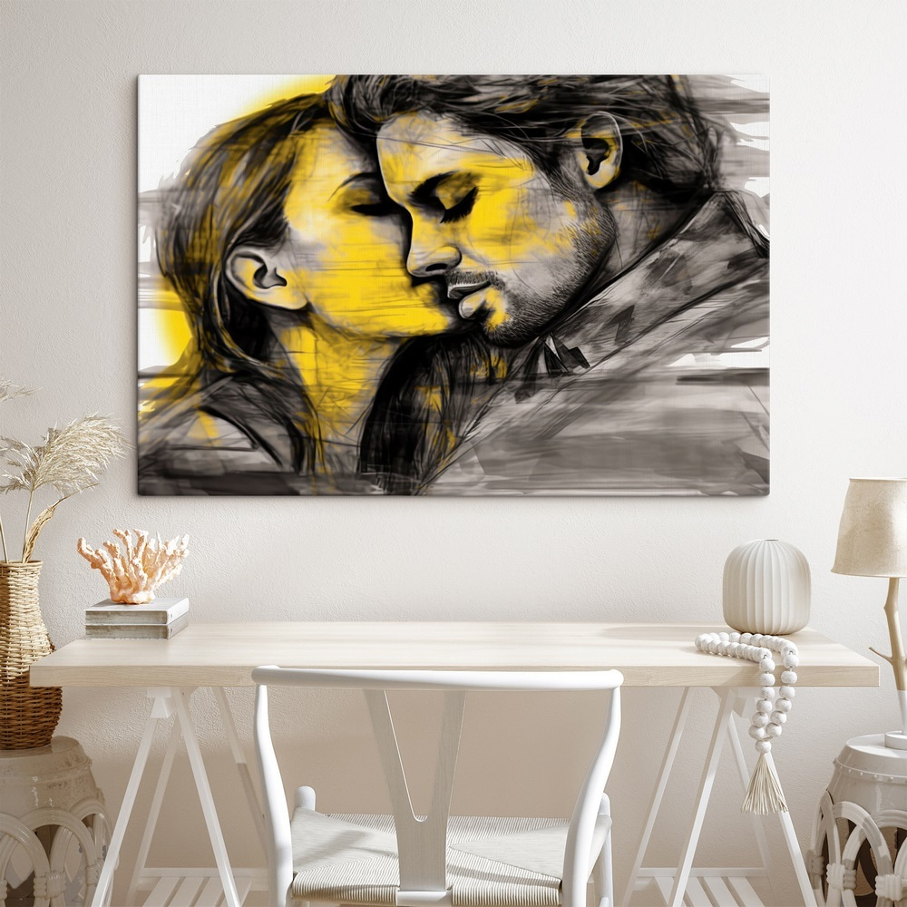 Beijo em amarelo — interior 1