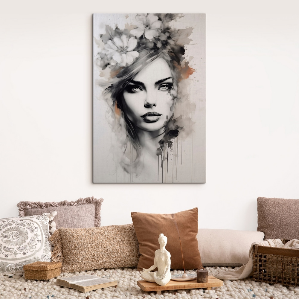 Flores sobre olhos desenhados — interior 2