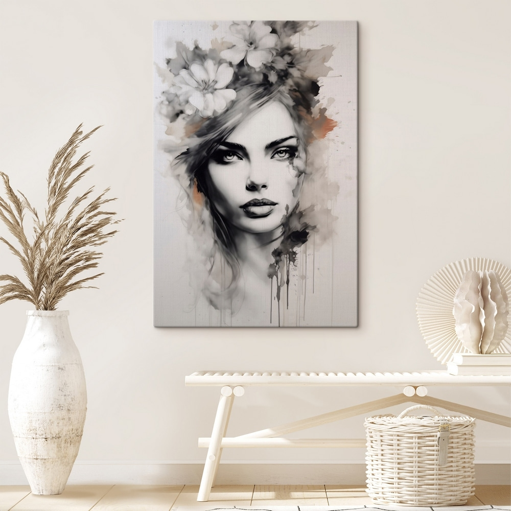 Flores sobre olhos desenhados — interior 1