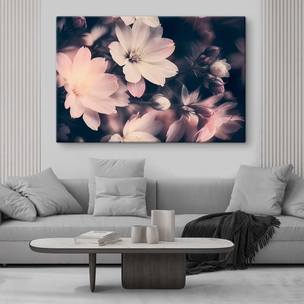 Flores rosa na sombra — interior 1
