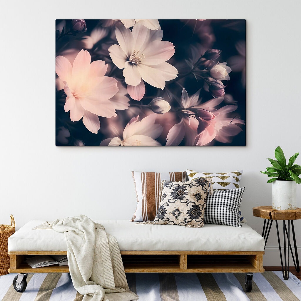 Flores rosa na sombra — interior 2