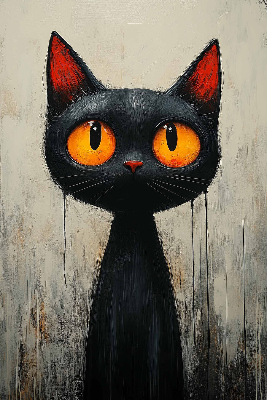 Gato de olhos laranja — design completo