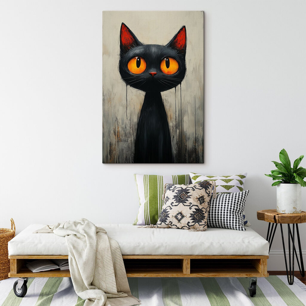 Gato de olhos laranja — interior 2