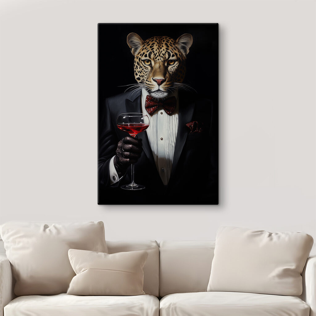 Leopardo a brindar — interior 1