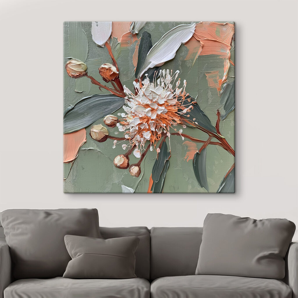 Flor em pinceladas grossas — interior 2