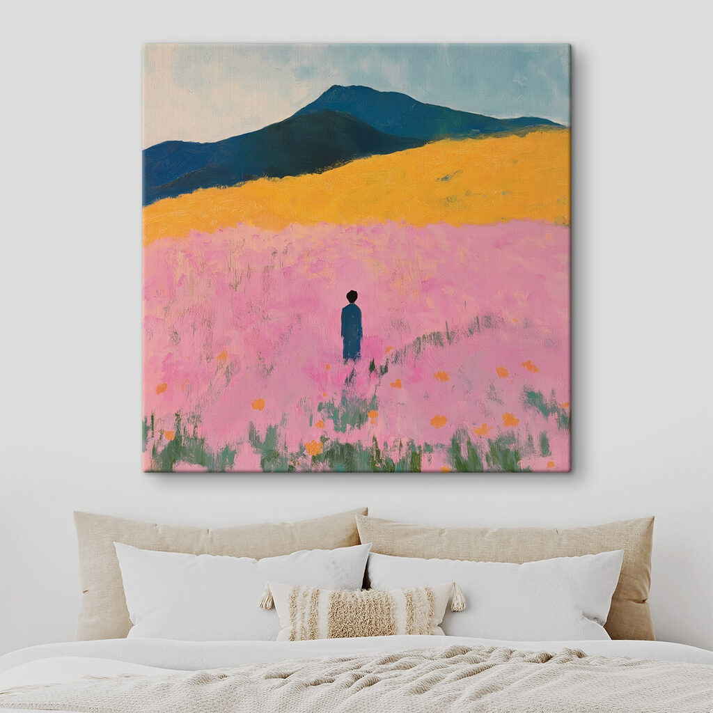 Só num campo rosa — interior 2