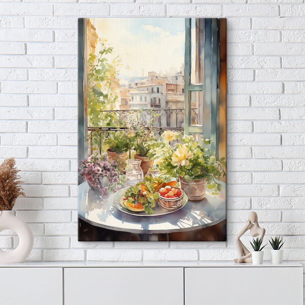 Flores sobre telhados — interior 1