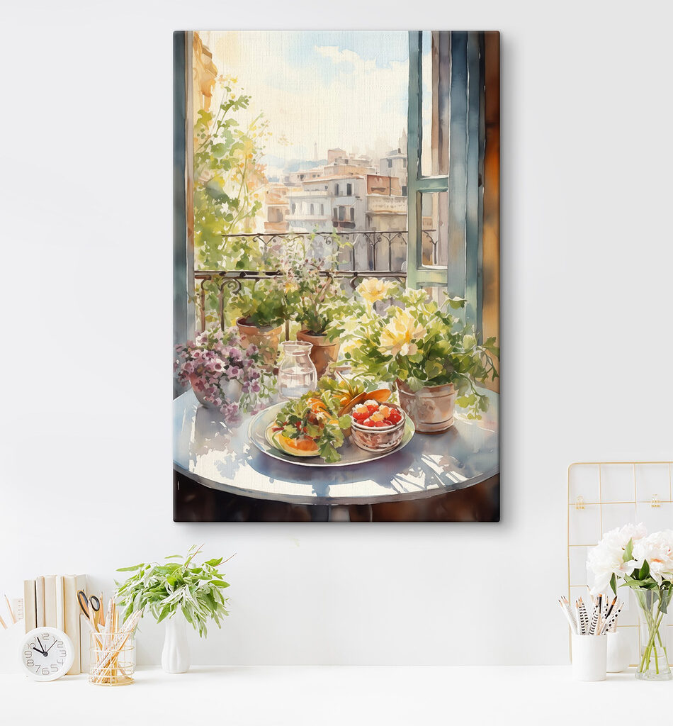 Flores sobre telhados — interior 2