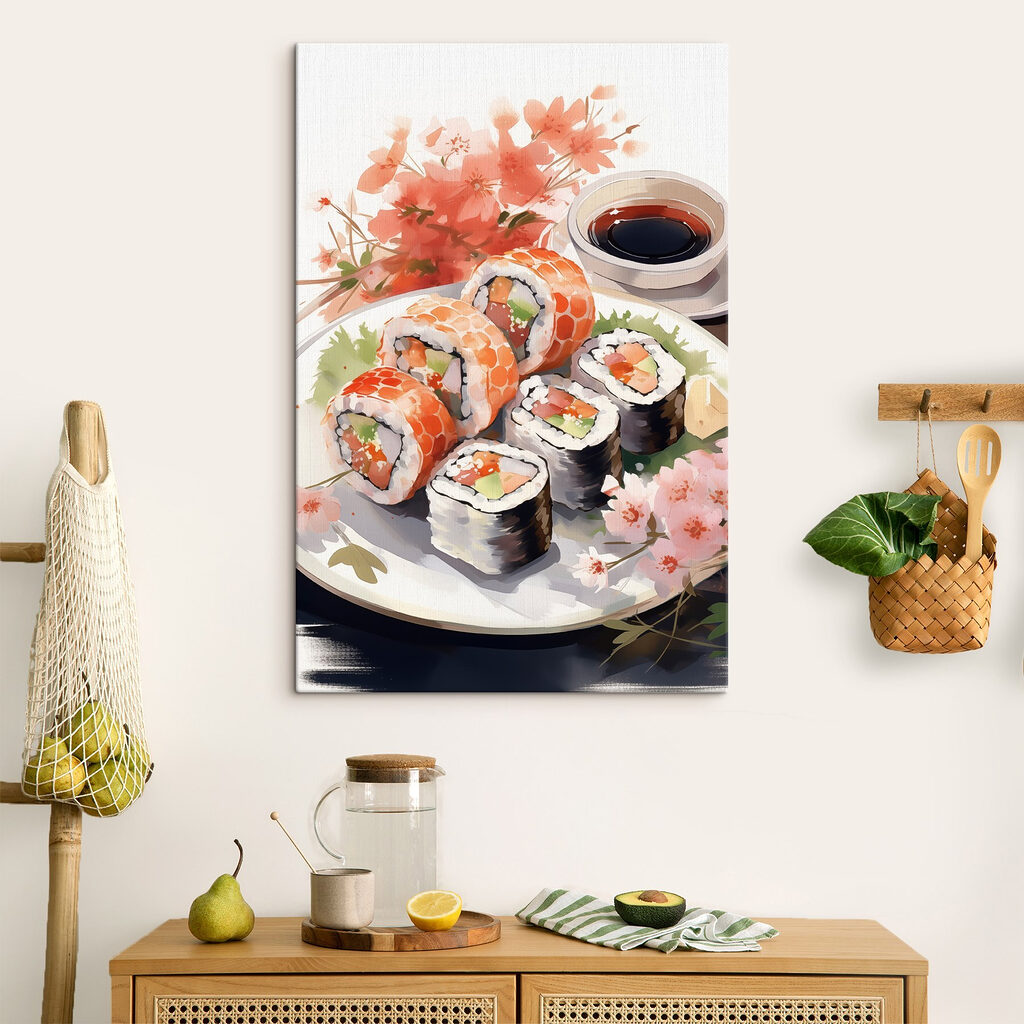 Sushi e ramo outonal — interior 1