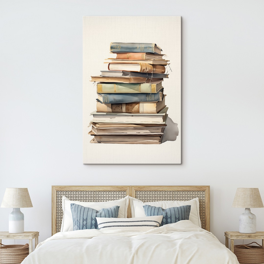 Pilha de livros antigos — interior 2