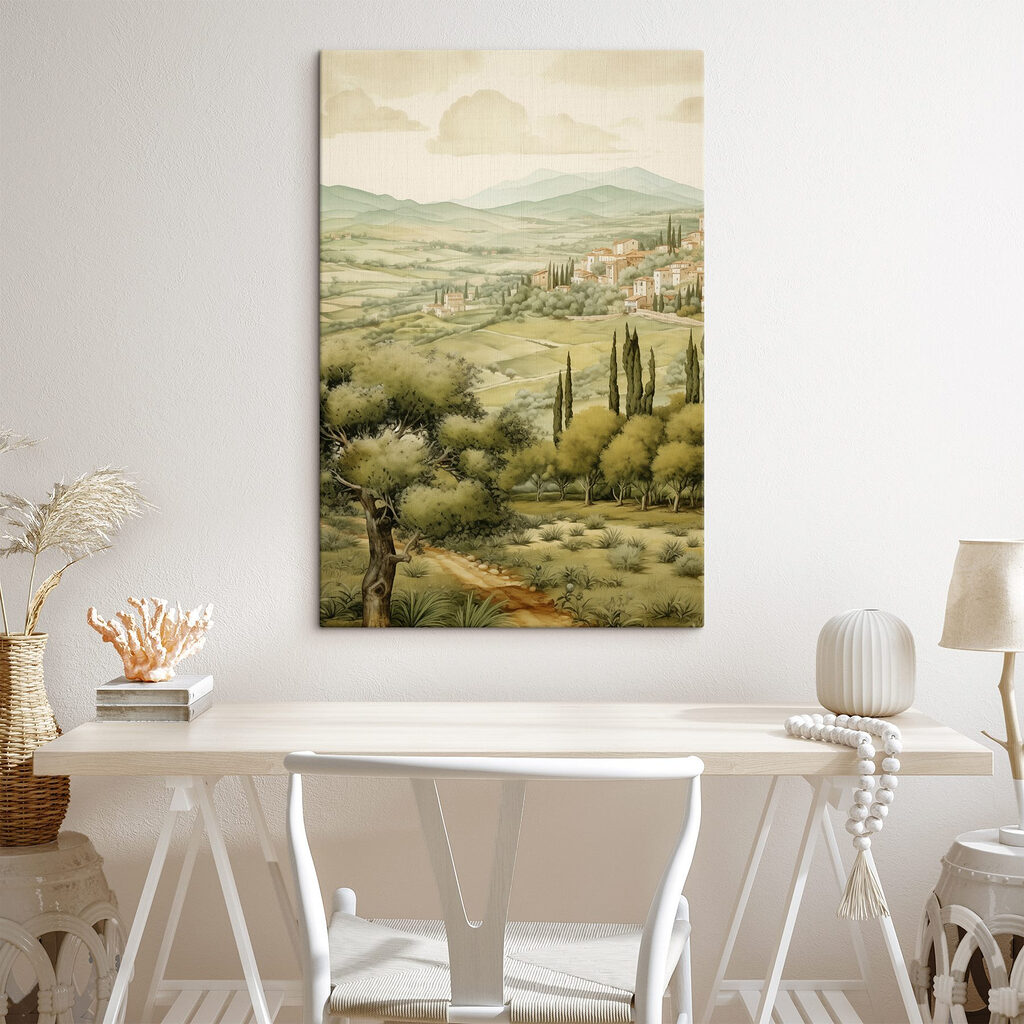 Aldeia entre colinas verdes — interior 1