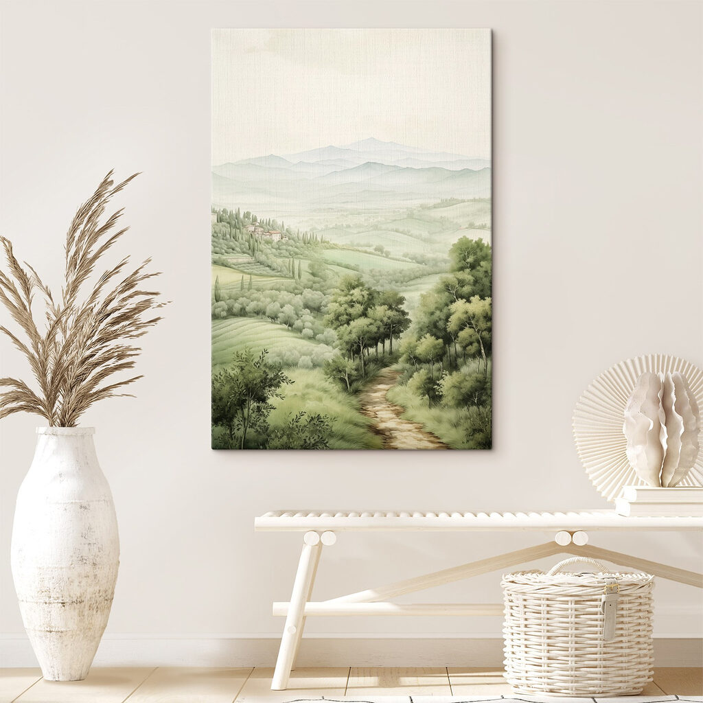 Caminho sinuoso entre colinas — interior 1