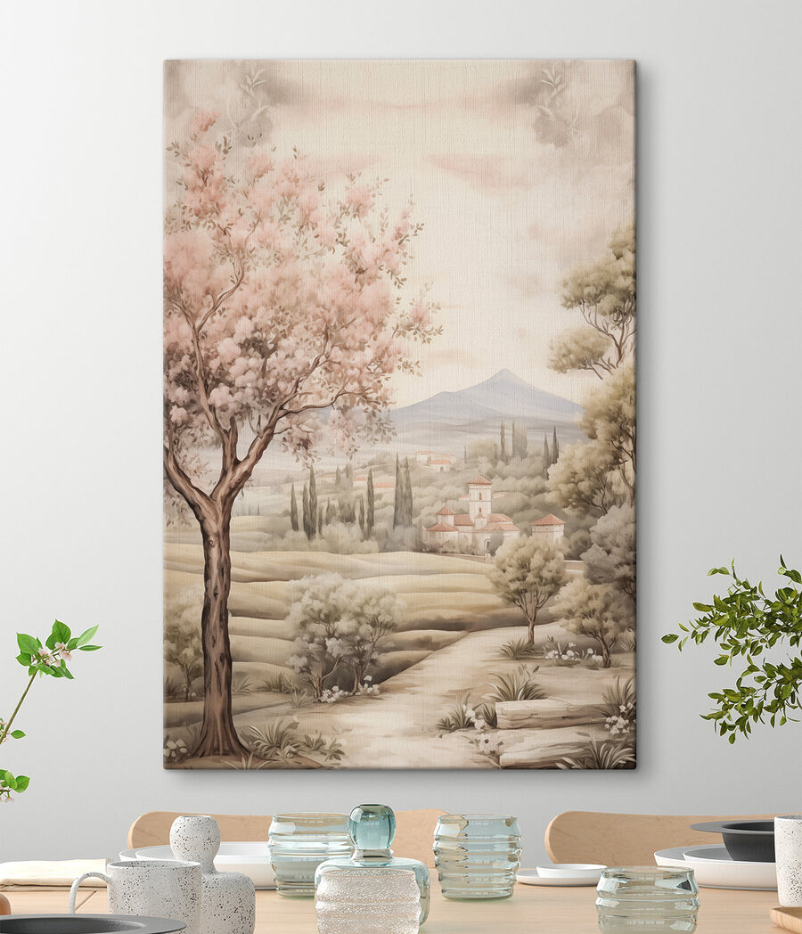 Caminho de flores rosa — interior 1